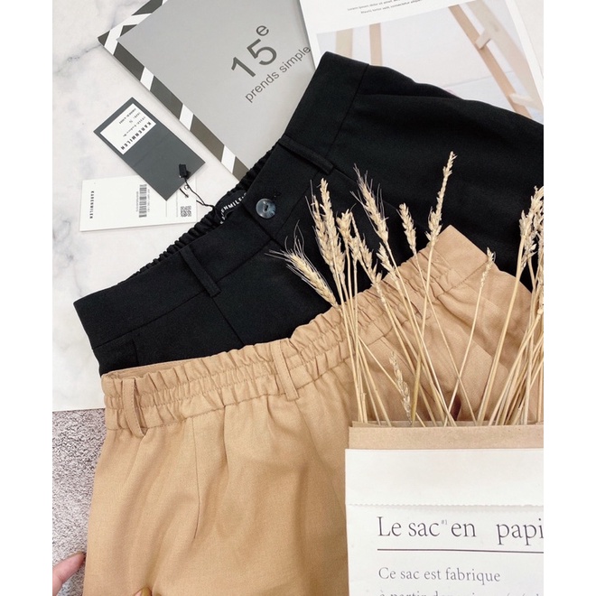 Quần culote bán cạp chun sau