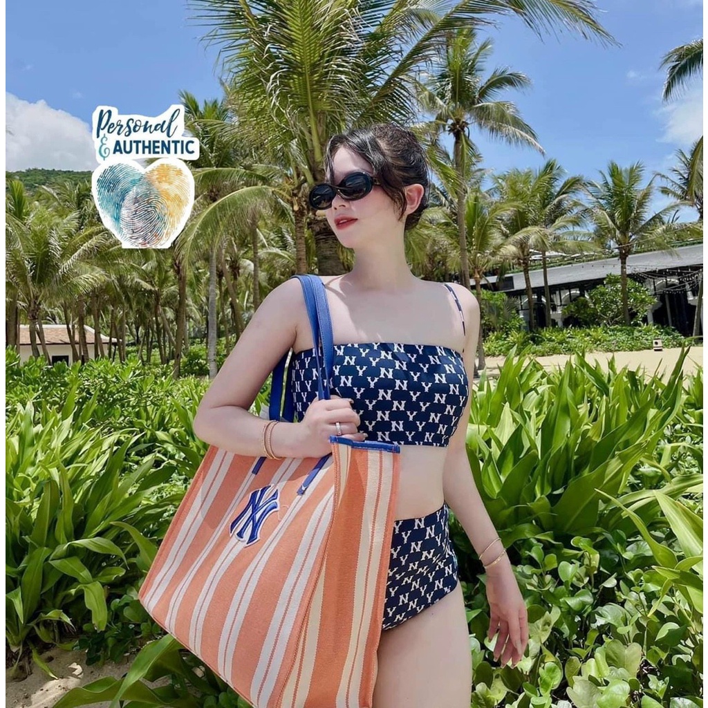 Túi tote MLB kèm ví nhỏ size 43 x 34 x 19cm màu mới hàng xuất dư
