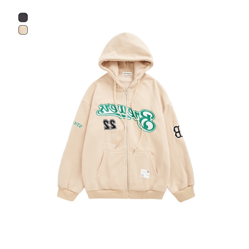 Hoodie dây kéo số 22