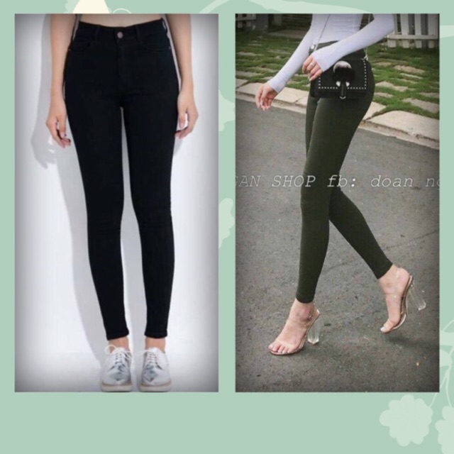 Quần skinny 3 màu rêu đen đỏ | BigBuy360 - bigbuy360.vn