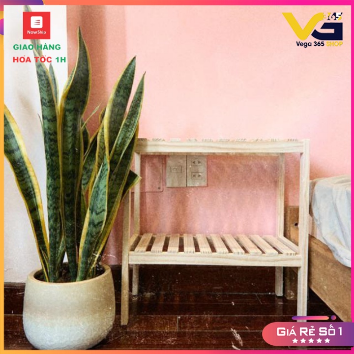 Kệ Giày Dép Gỗ  Thông 3 Tầng Decor, Trang Trí Phòng Vega365.vn