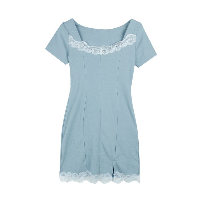 Women's dresses/knee-length skirts//bag hip skirts/lace stitching dresses/Slim fit with A-line skirt skirt/ | BigBuy360 - bigbuy360.vn