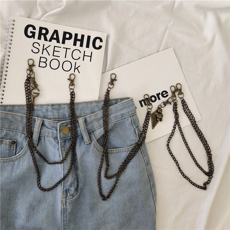 Chuỗi Dây Xích Đồng Màu Đồng 22550 Trang Trí Quần Phong Cách Hip Hop Cổ Điển Cho Nam Nữ