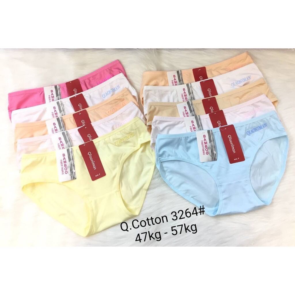 Combo 10 Quần lót cotton co dãn 4 chiều bamboo qiaoniman