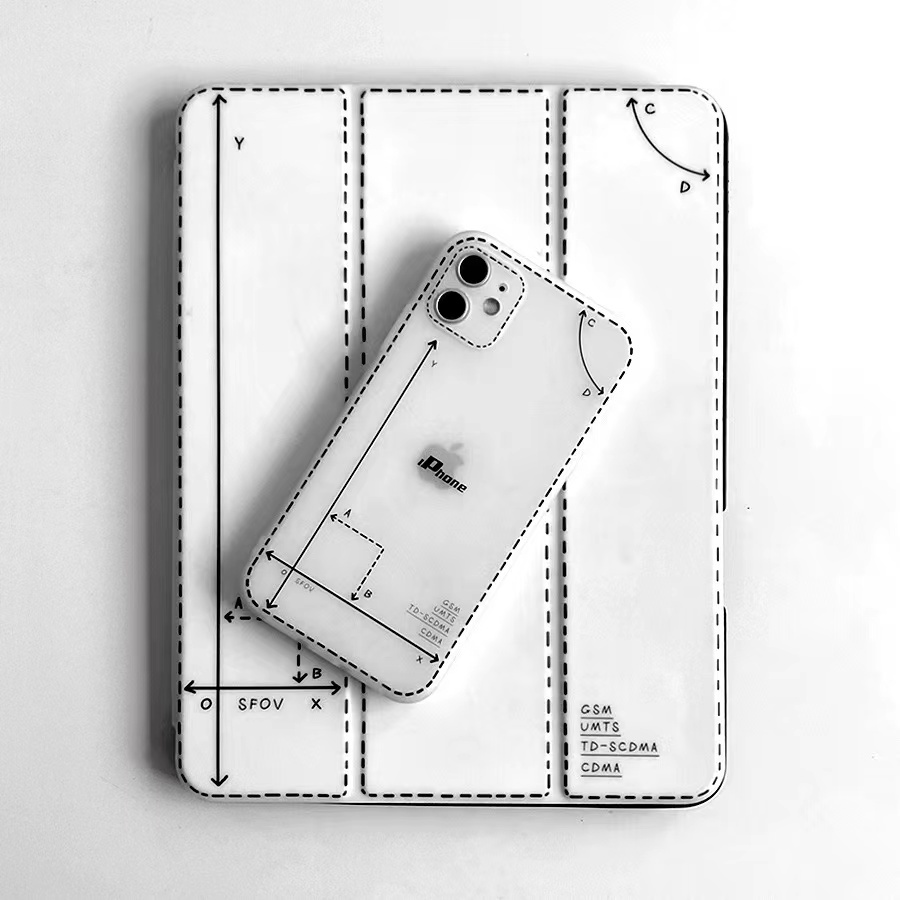 Ốp Điện Thoại Silicon Hai Chiều Màu Trắng Đen Cho iPhone14 pro max Apple 13 12 11 / 7 / 8p / xs