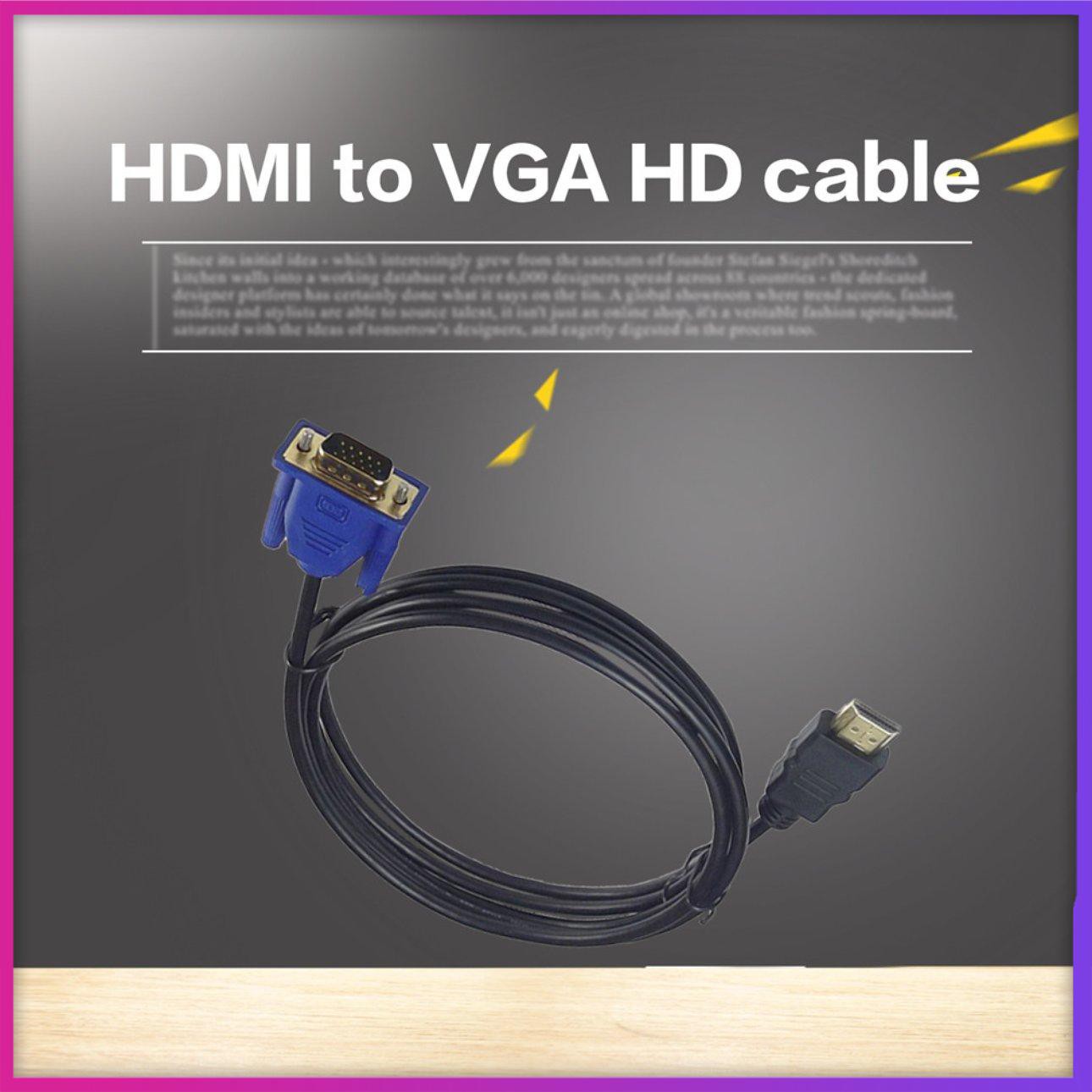 Dây Cáp Vga Hd 1m Có Nam Châm Chống Sốc