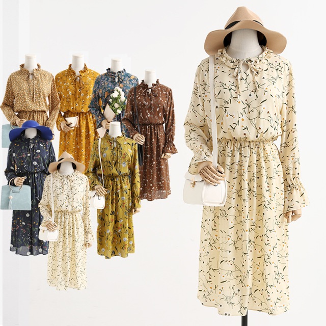Váy Vintage mặc hạ , thu , thu , đông....