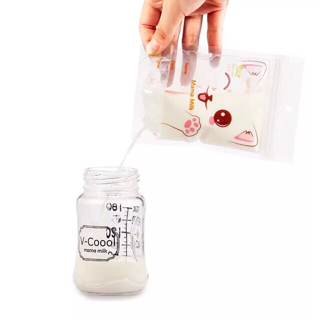 Hộp 30 túi trữ sữa Vcoool cao cấp dung tích 150ml