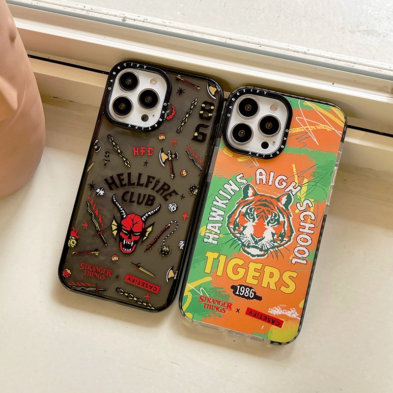 Ốp Điện Thoại Silicon TPU Mềm Hình Stranger Things Cho iPhone 7 8 Plus X XS XR 11 12 13 Pro Max SE 2022
