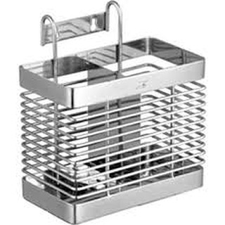 Ống đựng đũa muỗng bằng inox SUS 304 2 ngăn OD 02 trong nhà bếp ỐNG ĐŨA ĐÔI VUÔNG