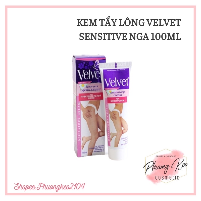 [Hàng có sẵn ] Kem tẩy lông Velvet Nga 100ml