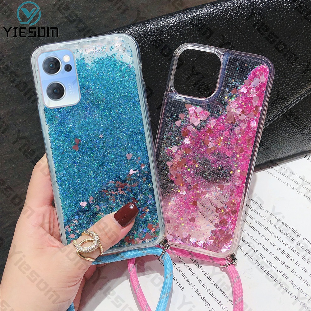 Ốp Lưng Kim Tuyến Nước Nhiều Mẫu Mã Cho Điện Thoại OPPO Reno 7 6 5 5F 4 4G 4F 4Z 3 2F 2 F5 F7 F9 F11 Pro