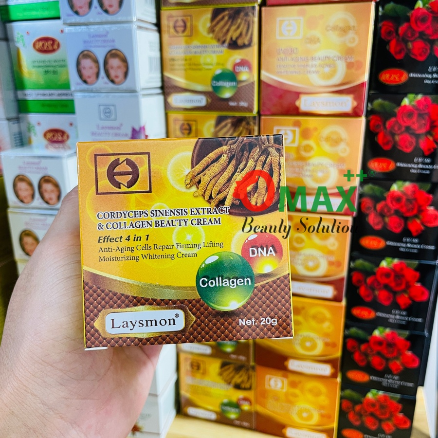 KEM LAYSMON ĐÔNG TRÙNG HẠ THẢO - LAYSMON CORDYCEPS SINESIS EXTRACT AND COLLAGEN BEAUTY CREAM 20G