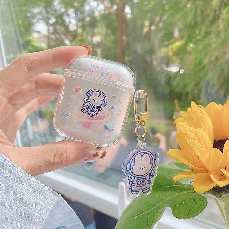 Vỏ Bảo Vệ Hộp Sạc Tai Nghe Airpods 1/2 Pro3 Hoạ Tiết Hành Tinh Xinh Xắn