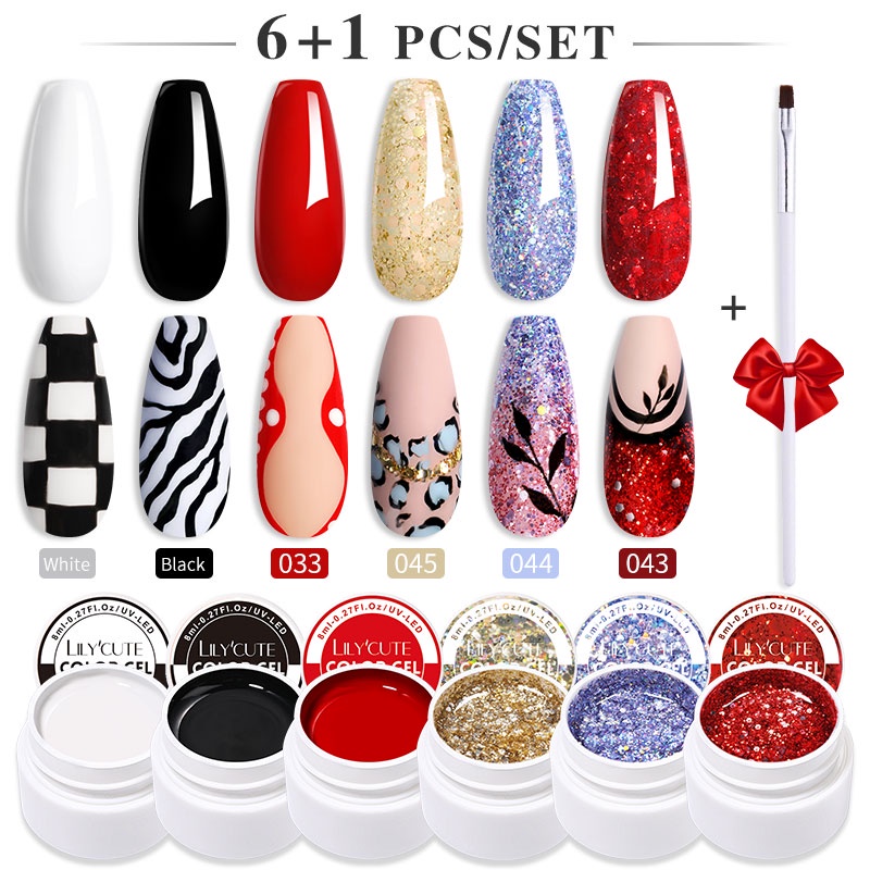 Bộ 7 Lọ Nước Sơn Móng Tay 3 Trong 1
