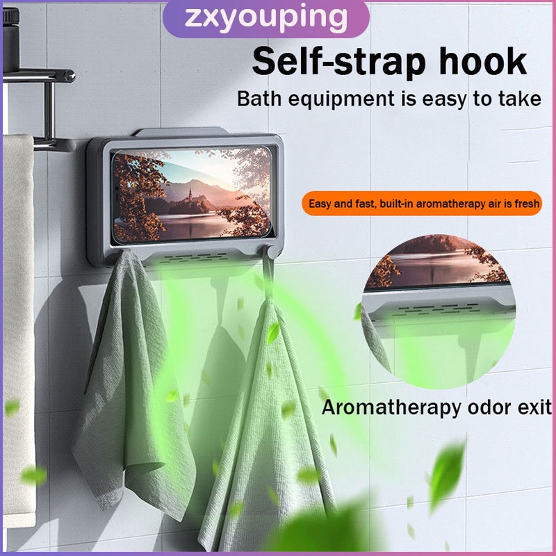 Hộp Đựng Điện Thoại Chống Thấm Nước Tự Dính Tiện Dụng Cho Nhà Tắm