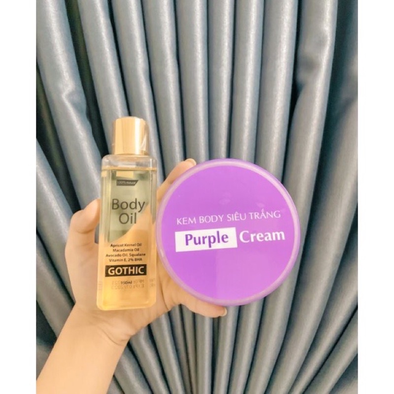 KEM  BODY CỐT TÍM  200Gram