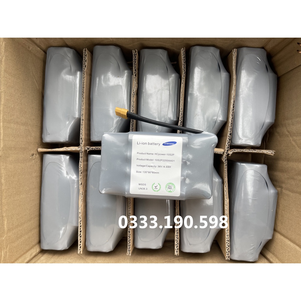 Pin xe điện cân bằng SAMSUNG 36V-4400mAh Mitech, Pin xe drift 3 bánh, Pin xe cân bằng 2 bánh LINH KIỆN XE ĐIỆN CÂN BẰNG