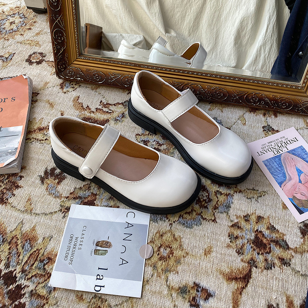 Giày Da Thiết Kế Thời Trang Nữ Kiểu Retro | BigBuy360 - bigbuy360.vn