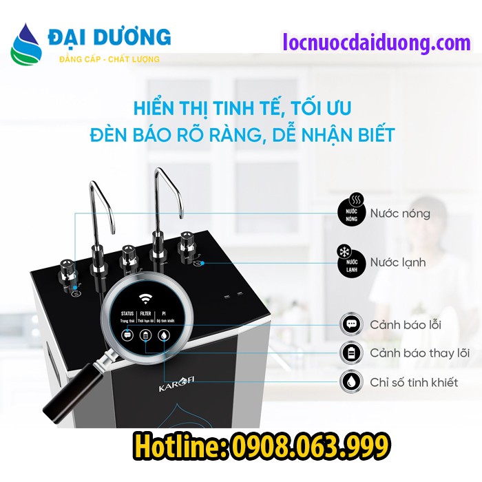 MÁY LỌC NƯỚC NÓNG,NGUỘI, LẠNH KAROFI KAD-D50, ĐẠI LÍ MÁY LỌC NƯỚC VŨNG TÀU, HCM