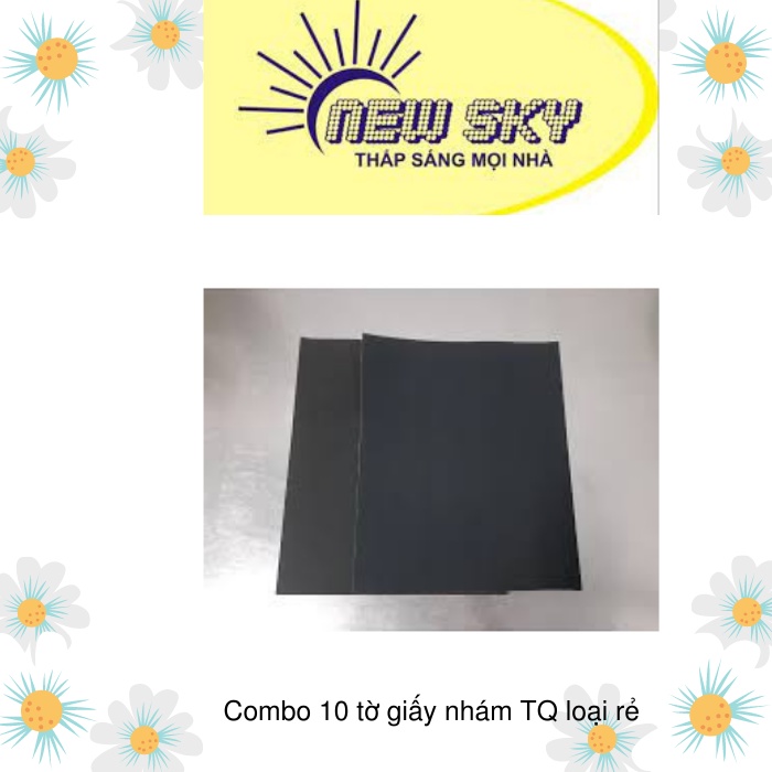 Combo 10 tờ giấy nhám TQ loại rẻ