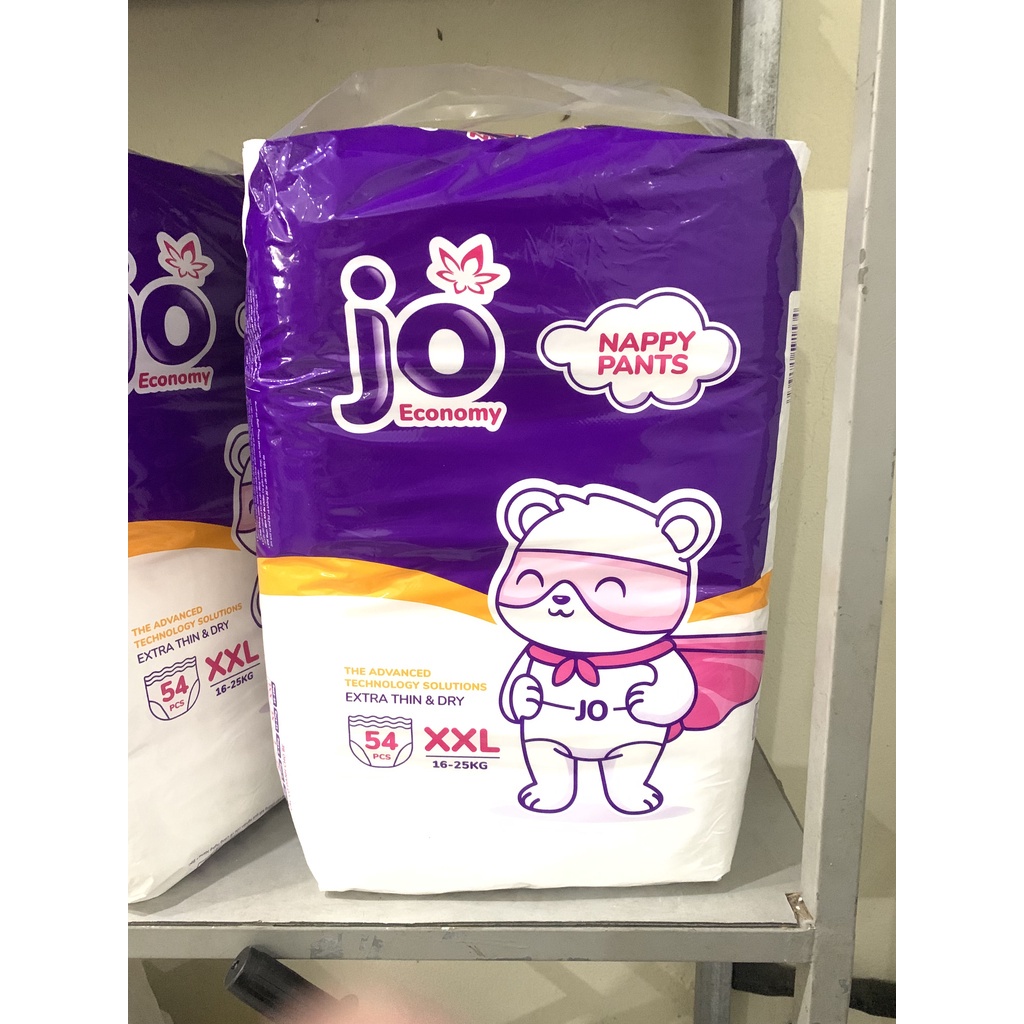 Bỉm JO quần Economy - Size M72/L66/XL60/XXL54