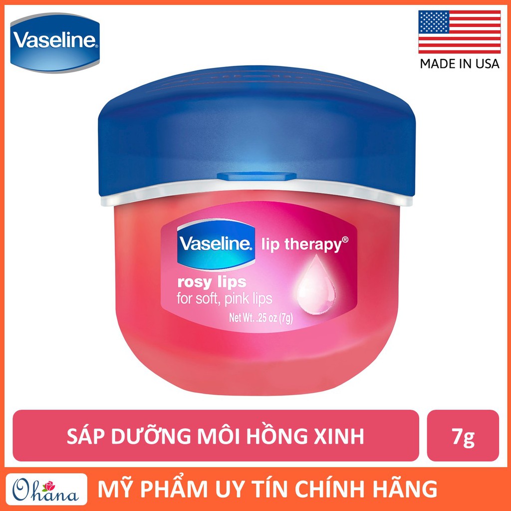 Sáp Dưỡng Môi Hồng Xinh Vaseline Lip Therapy Rosy 7g
