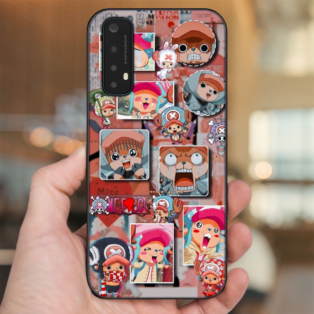 Ốp lưng Realme 7 viền đen in hình Chopper One Piece Đảo Hải Tặc
