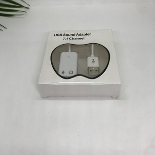 Siêu hot usb sound 7.1, cáp chuyển đổi usb sound 7.1 có dây, chuyển từ usb ra tai nghe, loa. bảo hành 6 tháng
