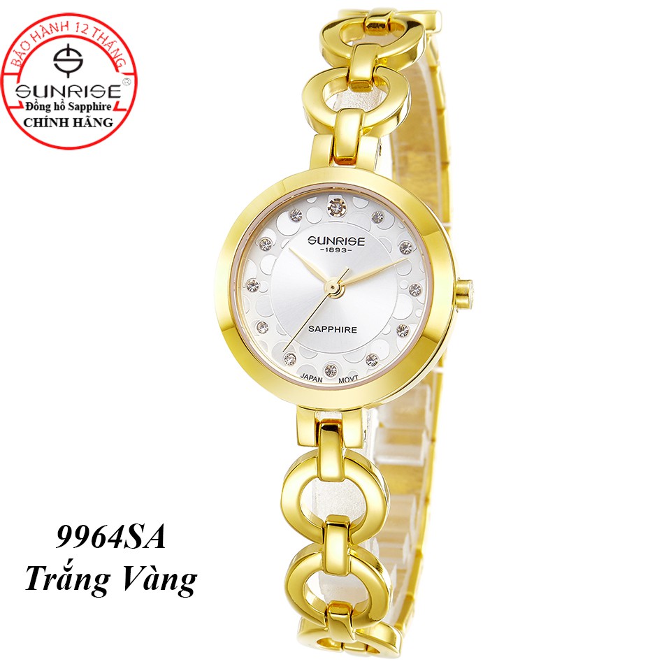 Đồng hồ nữ siêu mỏng Sunrise 9964SA kính Sapphire chống xước chống nước tốt - Fullbo | BigBuy360 - bigbuy360.vn