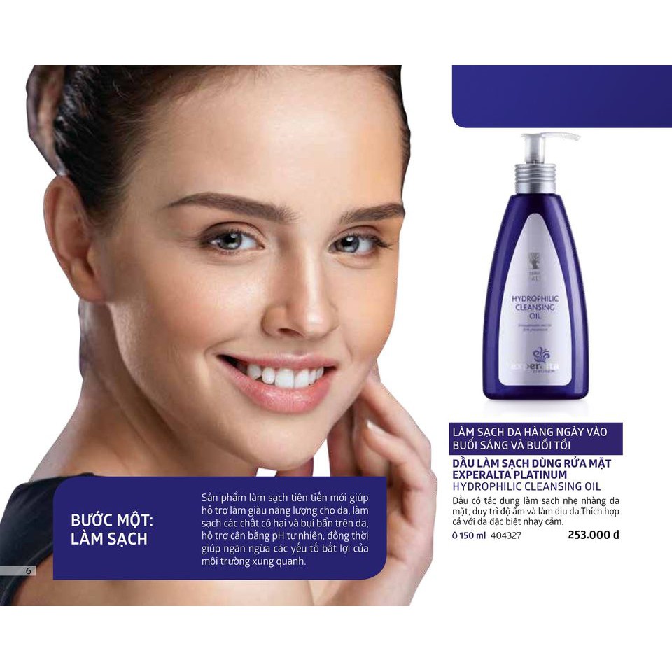 Dầu làm sạch dùng rửa mặt Experalta Platinum Hydrophilic Cleansing Oil