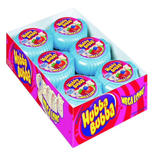 ( Bán sỉ ) Lốc 12c Kẹo gum cuộn siêu dài Hubba Bubba (180cm - 56gr)