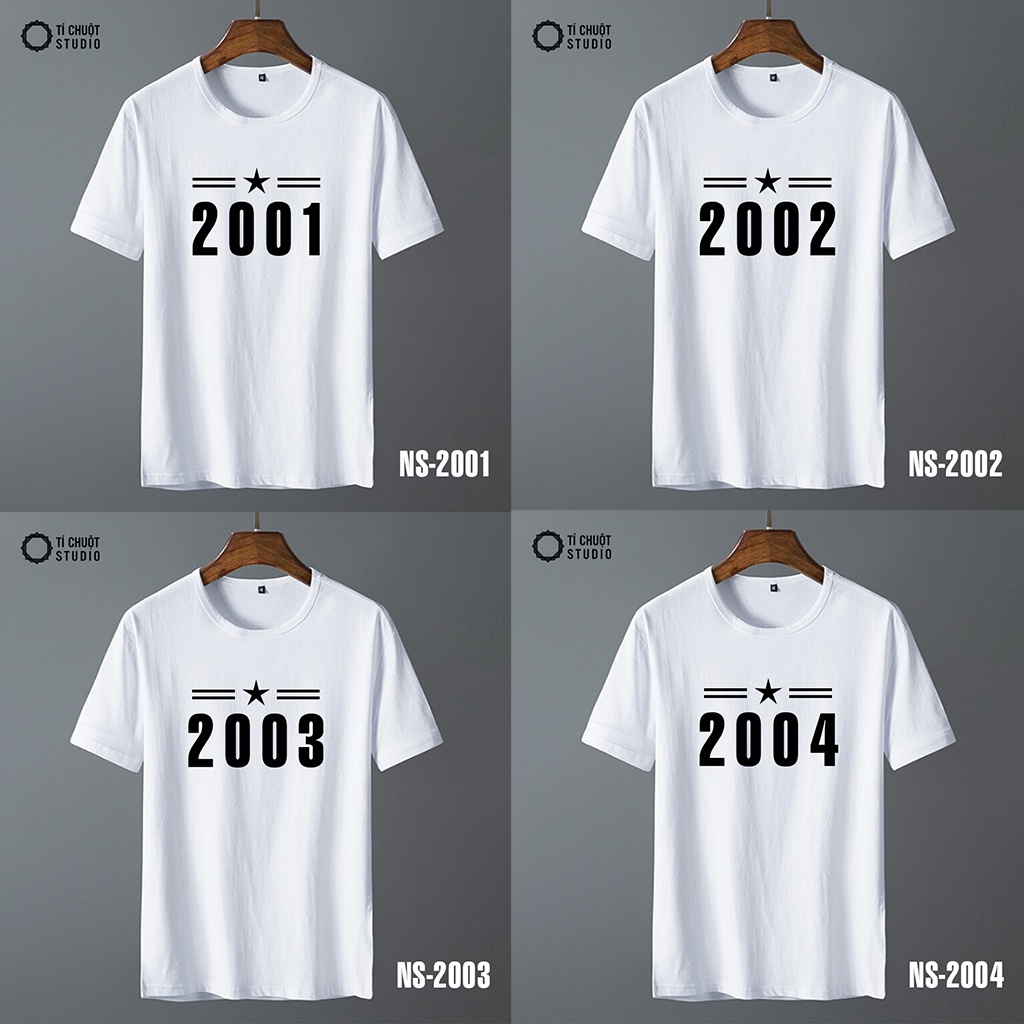 Áo thun năm sinh, áo phông nam nữ tay lỡ form rộng - Tí Chuột Studio