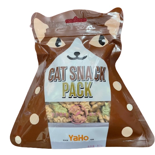 Bánh thưởng snack cho mèo CAT SNACK PACK YAHO, Snack cá cho mèo túi 80gr