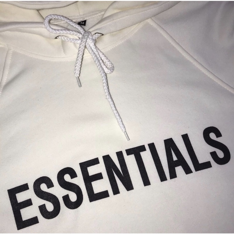 Áo hoodie Essentials nỉ bông dày dặn unisex dài tay áo phông nỉ bông sweater có mũ kèm ảnh thật. | BigBuy360 - bigbuy360.vn