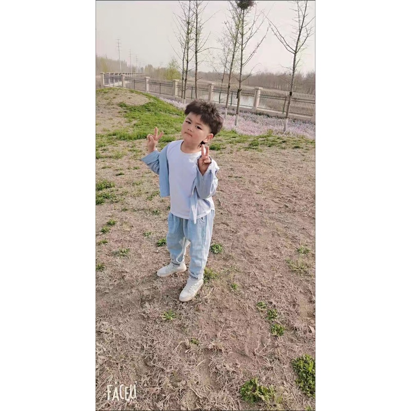 Áo sơ mi trơn dài tay cổ đức cho bé trai cao 80-150cm, nặng 8-35kg