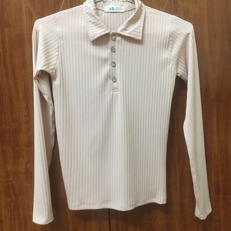 Áo polo thun tăm tag Zara chất đẹp