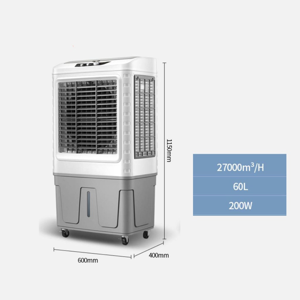 Quạt điều hòa, quạt đá Chigo cỡ lớn L251JS chứa 55L(+5L ở trên ngăn tiếp nước tổng 60L)