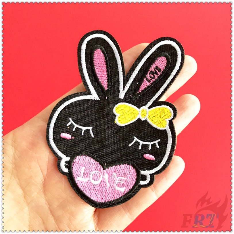 1 / 2 Miếng vá thêu hình thỏ đáng yêu