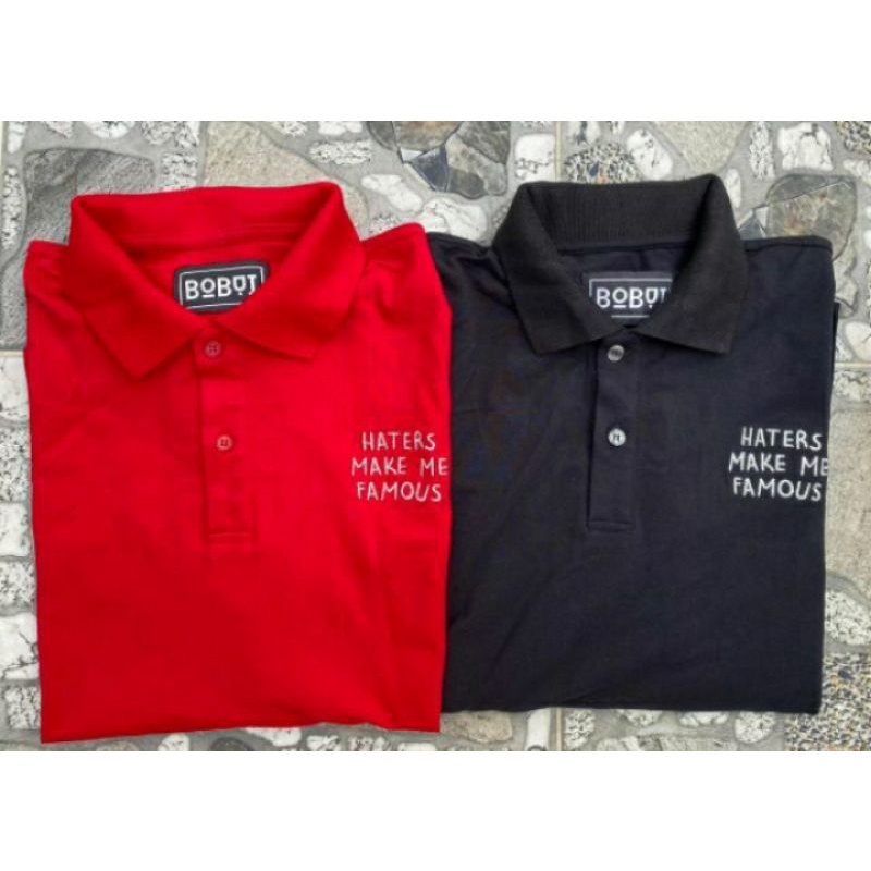 Áo Thun Polo BOBUI V1 nam nữ unisex form rộng có cổ tay lỡ ( FULL BỌC + TAG ) | BigBuy360 - bigbuy360.vn