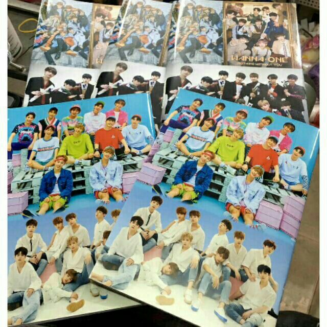 Vở viết Wanna One 72 trang, trong mỗi trang vở có chữ Wanna One