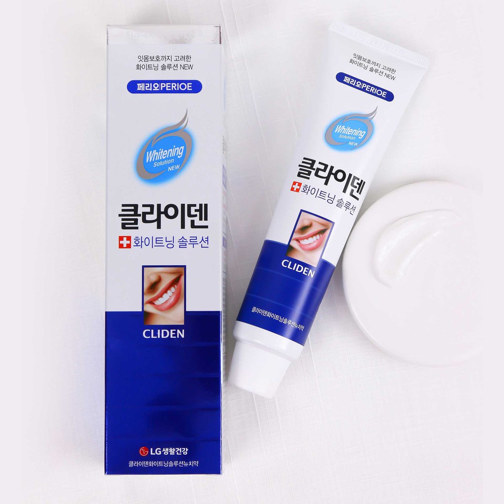 Kem đánh răng Perioe Cliden Whitening Solution Trắng răng chuyên biệt 120g