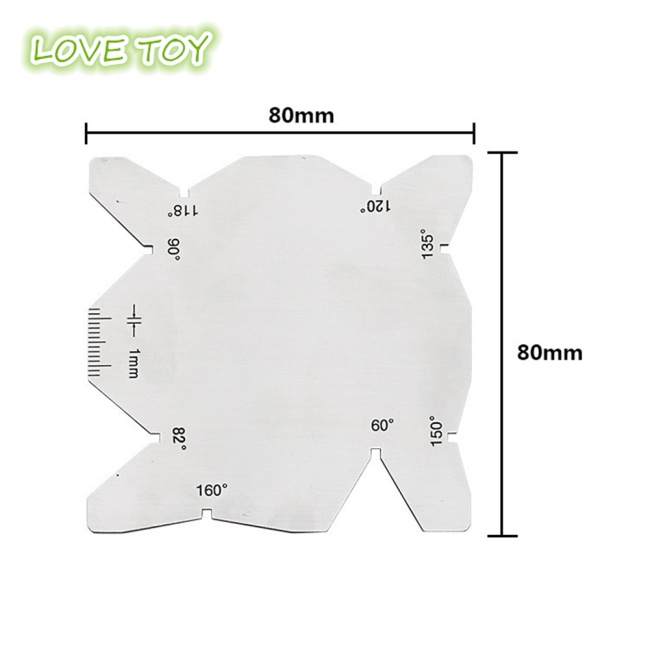 Set 3 Thước Đo Góc Mũi Khoan Đa Năng Bằng Thép Không Gỉ