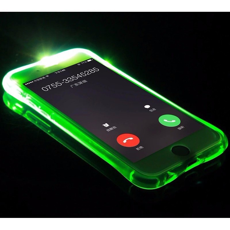 Ốp điện thoại phối đèn LED nhấp nháy khi có cuộc gọi đến dành cho iPhone 5/SE/6/6S/7