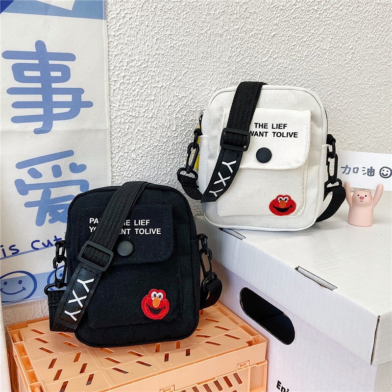 Túi Canvas mini Đeo Chéo Đựng Điện Thoại Tiện Lợi