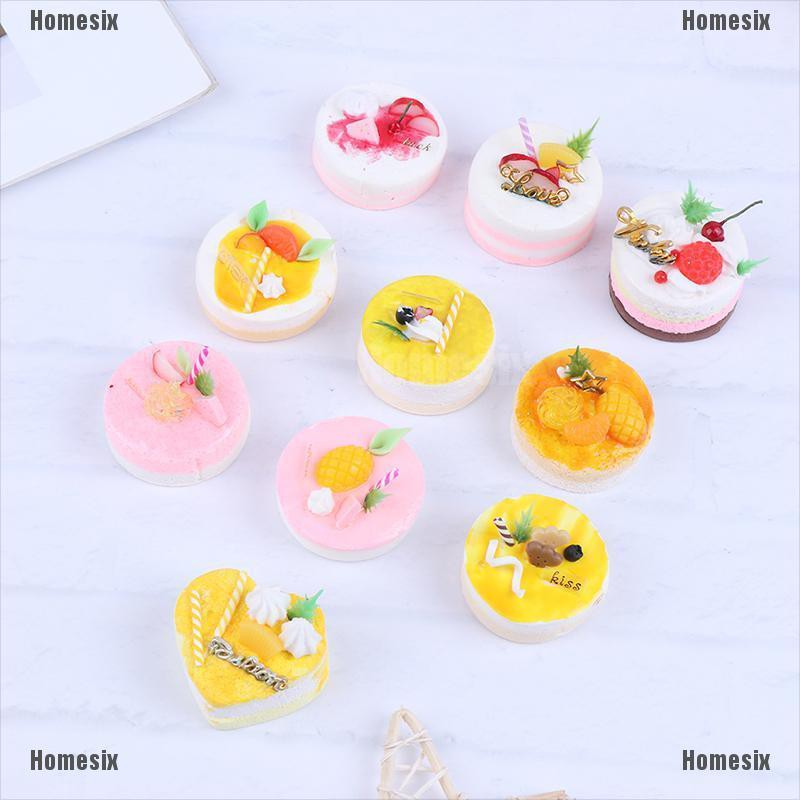 [HoMSI] 2 pcs cup cake miniatures food decor for dollhouse kitchen SUU