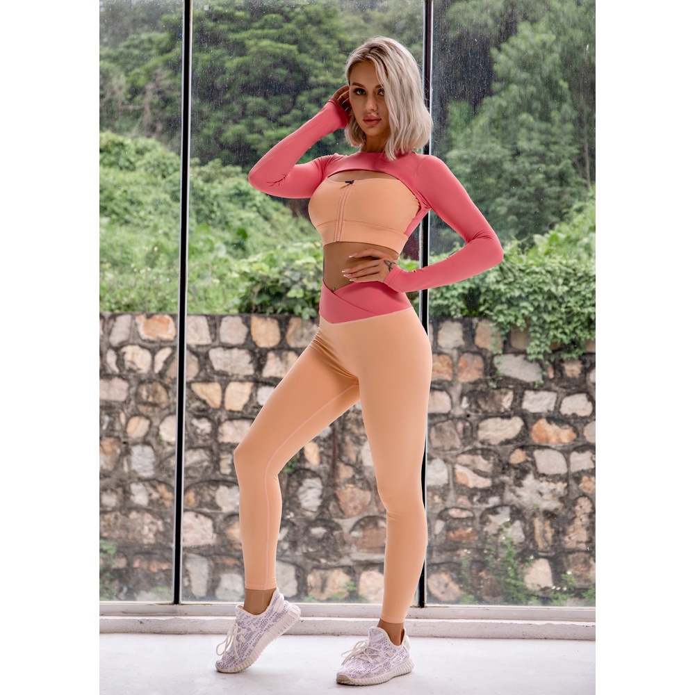 Bộ trang phục tập yoga Hoppe Fumeng cho nữ thiết kế nhiều màu sắc mới 2021