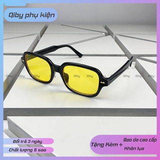 Kính mát thời trang nam nữ GC-ST 2 màu trắng và vàng -Tặng bao da đựng kính và khăn lau