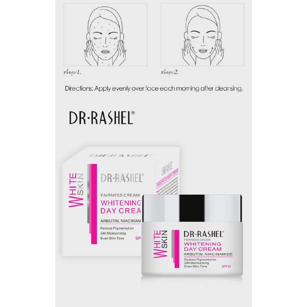 Kem làm trắng da DR.RASHEL chiết xuất Arbutin Niacinamide giảm sắc tố dưỡng ẩm ban ngày
