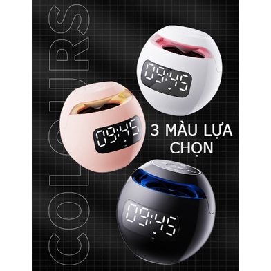 Loa Bluetooth Mini Cao Cấp Kiêm Đồng Hồ Báo Thức Để Bàn Kimiso K12 Bảo Hành 6 Tháng.